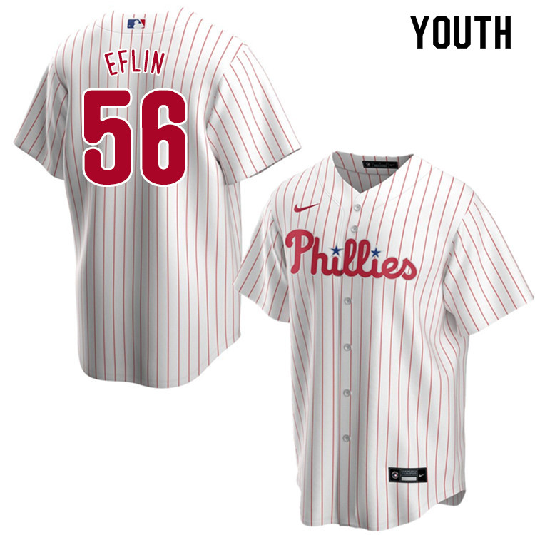 Nike Youth #56 Zach Eflin Philadelphia Phillies Baseball Jerseys Sale-White